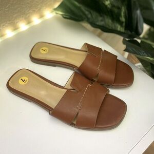 Nine West Slip On Slide Sandals Size 7